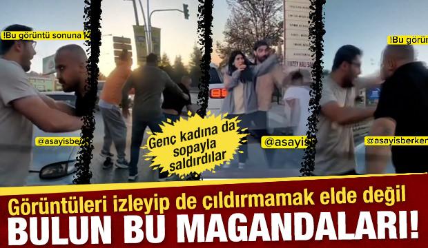 Ankara’da trafikte kaza sonrası yumruklu tokatlı kavga! Jopla saldırdılar