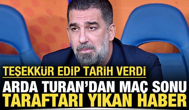 Arda Turan'dan taraftarı yıkan haber: Teşekkür edip tarih verdi