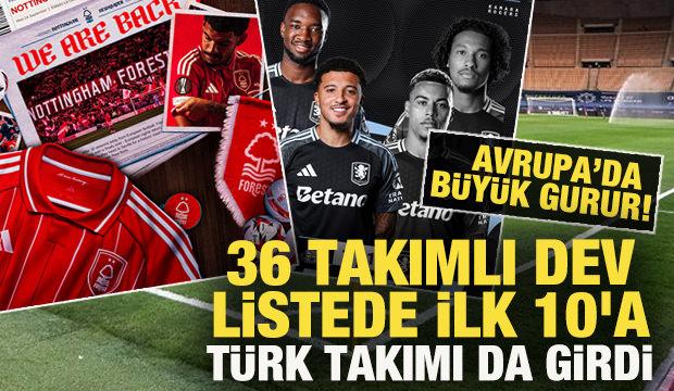 Avrupa'da büyük gurur! 36 takımlı dev listede ilk 10'a Türk takımı da girdi