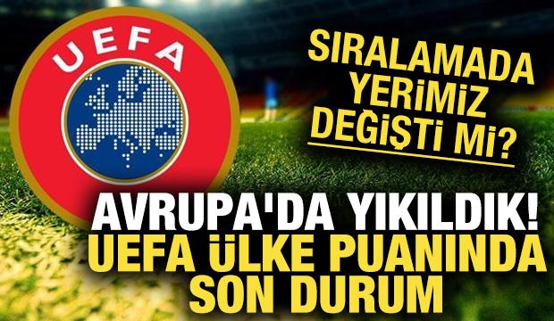 Avrupa'da yıkıldık! UEFA ülke puanında son durum