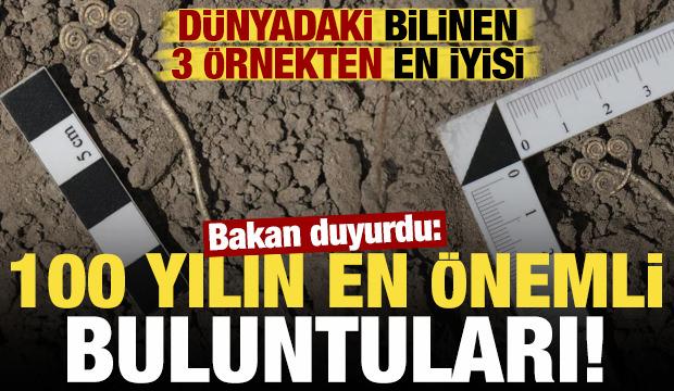 Bakan duyurdu: Son 100 yılın  en önemli buluntuları! Dünyada bilinen 3 örnekten en iyisi..