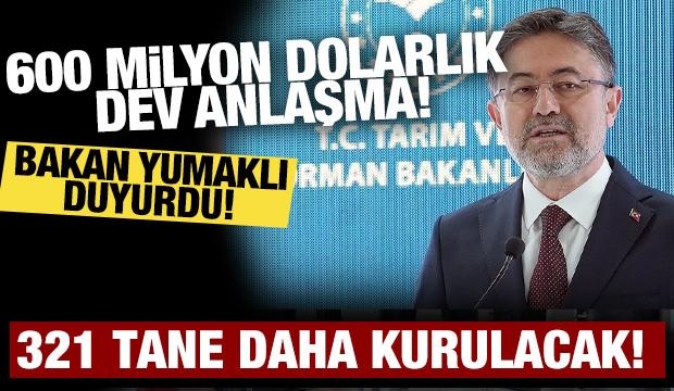 Bakan Yumaklı duyurdu: 600 milyon dolarlık kontrol tesisleri yapılacak!