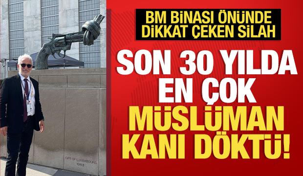 BM Binası önündeki namlusu düğümlü silah