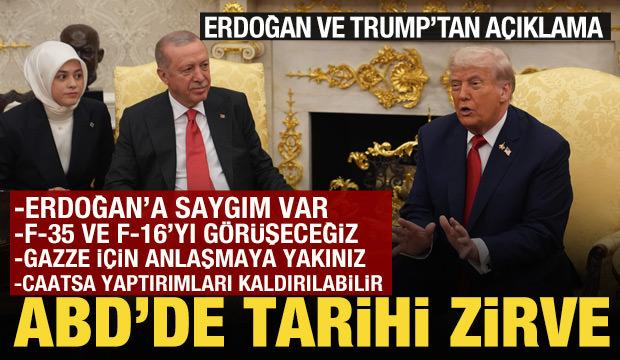 Dünyanın gözü bu zirvede! Erdoğan-Trump Beyaz Saray'da bir araya geldi