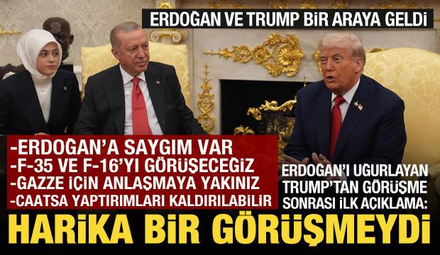 Dünyanın gözü bu zirvede! Erdoğan-Trump görüşmesi bitti: Trump'tan ilk açıklama