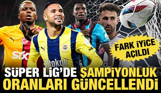 Fark iyice açıldı! Süper Lig'de şampiyonluk oranları güncellendi