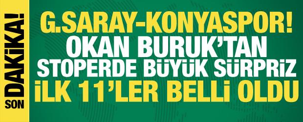 Galatasaray-Konyaspor! İlk 11'ler
