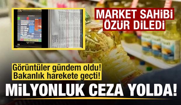 Market görüntüleri gündem oldu! Bakanlık harekete geçti! 17 milyon lira ceza yiyebilir