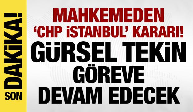 Gürsel Tekin göreve devam edecek! İtiraz reddedildi