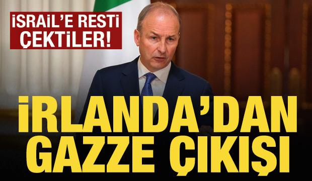 İrlanda'dan Gazze çıkışı: İsrail'e resti çektiler!