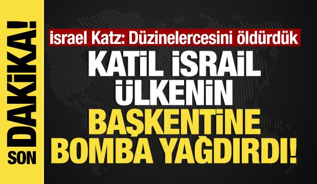 İsrail ülkenin başkentine bomba yağdırdı! Ağır kayıp var!