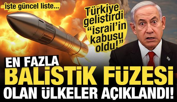 İsrail'in kabusu oldu! İşte en fazla balistik füzeye sahip ülkeler!