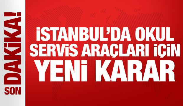 İstanbul'da okul servis araçları için yeni karar