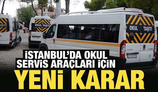 İstanbul'da okul servis araçları için yeni karar