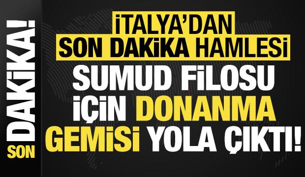 İtalya'dan son dakika kararı: Sumud Filosu için donanma gemisi yola çıktı!