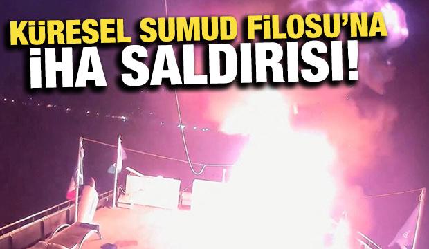 Küresel Sumud Filosu İHA saldırısına uğradı