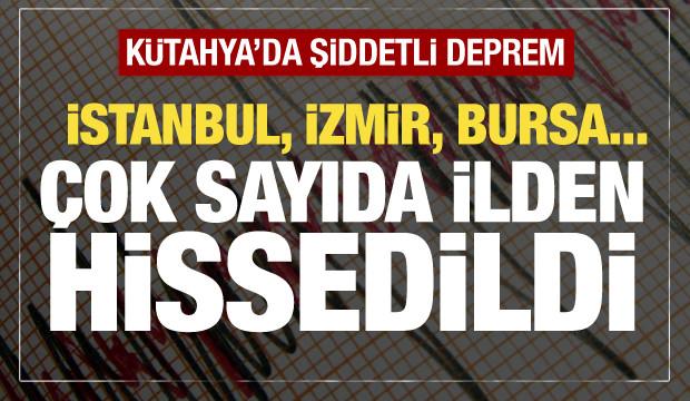 Kütahya'da 5.4 büyüklüğünde deprem! İstanbul dahil birçok ilde hissedildi