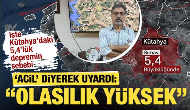 Prof. Dr. Sözbilir, 5,4'lük depremin ardından konuştu: Naşa'da biriken stresin boşalması