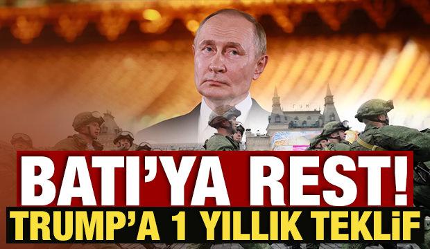 Putin'den Batı'ya rest! Trump'a 1 yıllık teklif