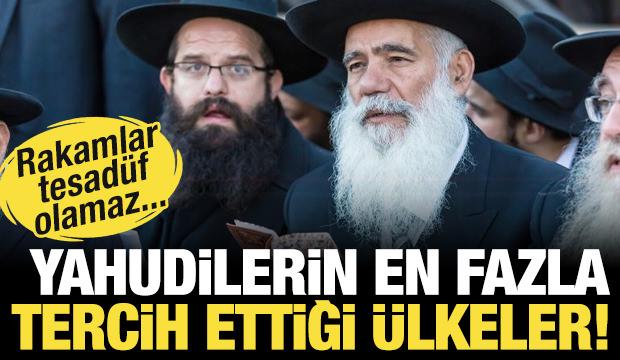 Rakamlar tesadüf olamaz! İşte Yahudilerin en çok tercih ettiği ülkeler!