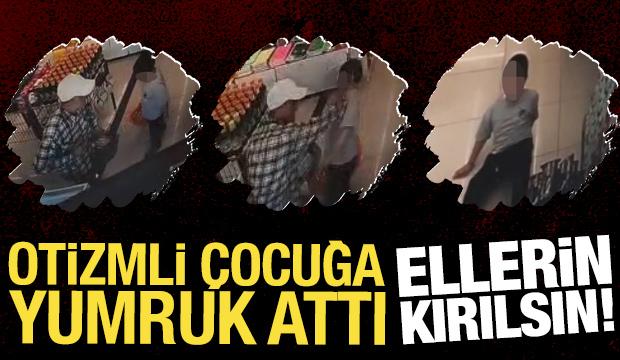 Sakarya’da markette otizmli çocuğa vuran adamın görüntüleri tepki çekti 