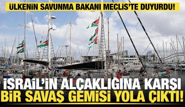 Son dakika... İsrail'in alçaklığına karşı bir savaş gemisi daha yola çıktı!