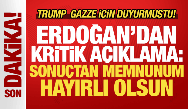 Son dakika: Trump, Erdoğan'ın yanında ilan etti: Gazze'deki savaşı bitireceğiz