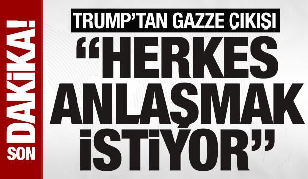 SON DAKİKA: Trump’tan Gazze açıklaması: "Herkes anlaşmak istiyor"