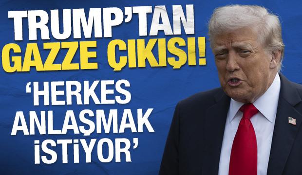 SON DAKİKA: Trump’tan Gazze açıklaması: "Herkes anlaşmak istiyor"