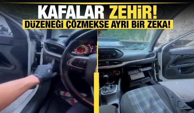 Şüpheli hareketler yakalattı: Polis gizli bölmedeki uyuşturucuyu ele geçirdi