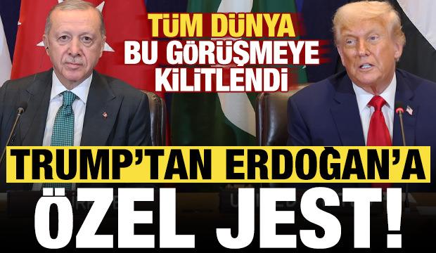 Tarihi görüşme öncesi Trump'tan Erdoğan'a özel jest!