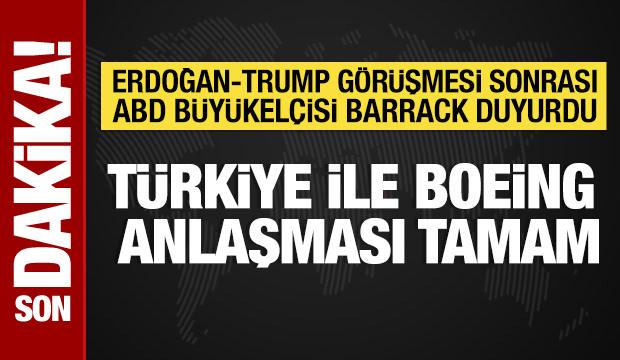 Tom Barrack duyurdu: THY ile Boeing anlaşması tamam