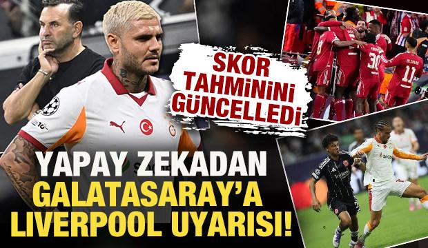 Yapay zekadan Galatasaray'a Liverpool uyarısı! Skor tahminini güncelledi