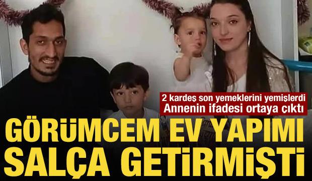 Yemekten zehirlenen 2 kardeş yaşamını yitirmişti! Annenin ifadesi ortaya çıktı
