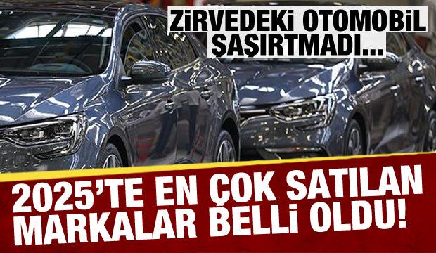 2025'te en çok satılan otomobil markaları belli oldu!