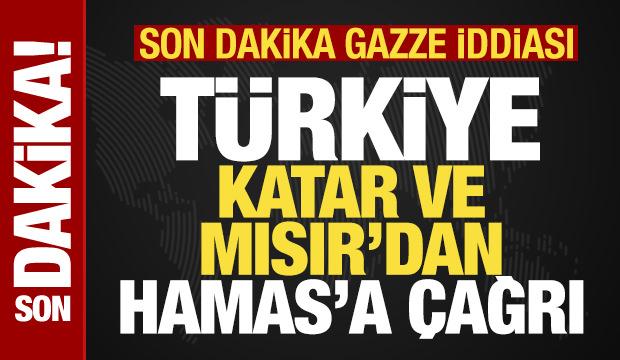 Son dakika: ABD'den bomba iddia! Türkiye, Katar ve Mısır'dan Hamas'a çağrı