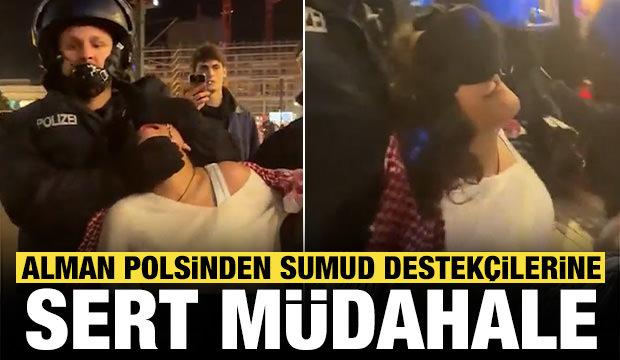 Alman polisinden Sumud destekçilerine sert müdahale