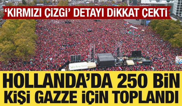 Amsterdam'da 250 bin kişi Gazze için toplandı