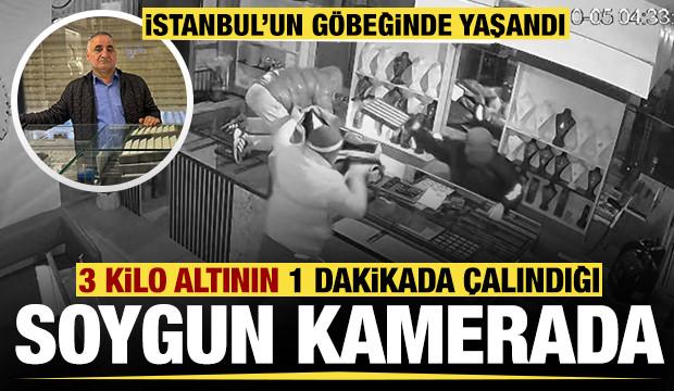 Bahçelievler'de soygun: 1 dakikada 3 kilo altını çaldılar!