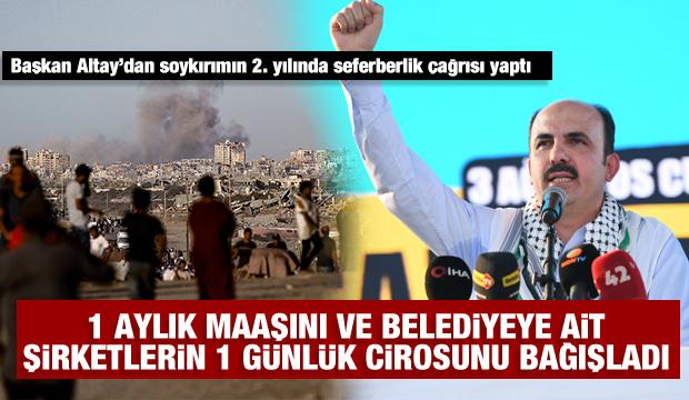 Başkan Altay katil İsrail’in Gazze soykırımının 2. yılında seferberlik çağrısı yaptı