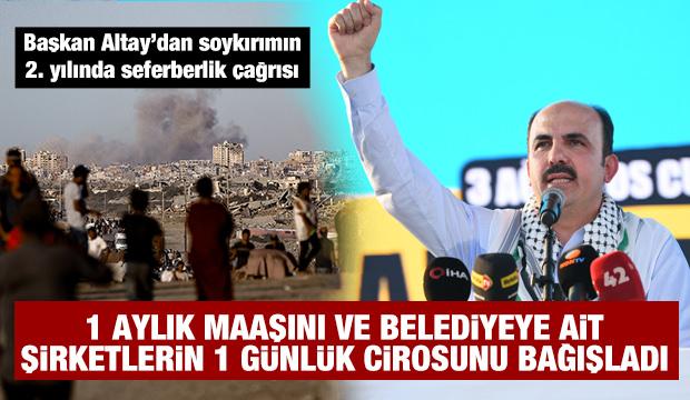 Başkan Altay katil İsrail’in Gazze soykırımının 2. yılında seferberlik çağrısı yaptı