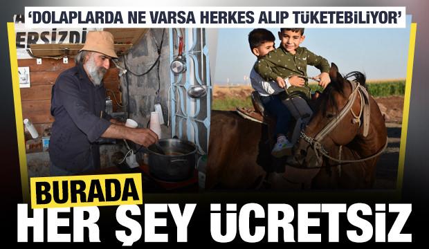Burada para geçmez: Çay, çorba, kahvaltı, at binmek bile ücretsiz
