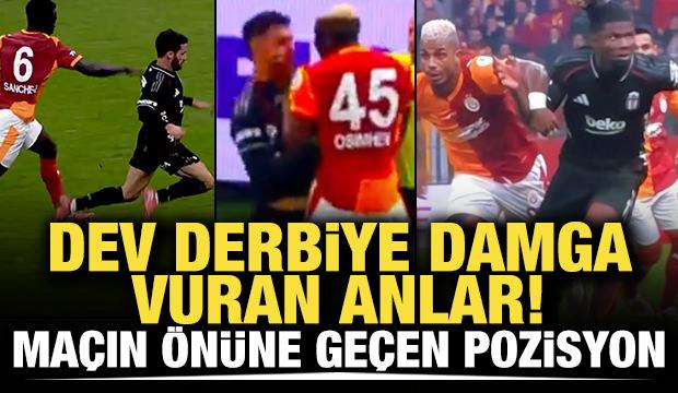 Dev derbiye damga vuran anlar! Maçın önüne geçen pozisyon