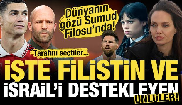 Dünyanın gözü Sumud Filosu'nda! İşte Filistin ve İsrail'i destekleyen ünlüler!