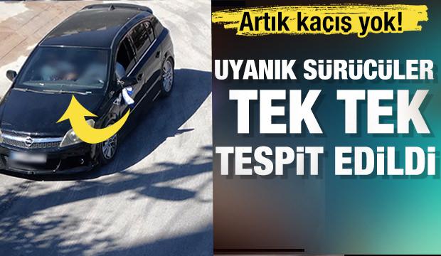 Ehliyetsiz sürücünün uyanıklığı pes dedirtti! O anlar drone tarafından tespit edildi