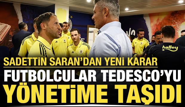 Futbolcular Tedesco'yu yönetime taşıdı: Sadettin Saran'dan yeni karar