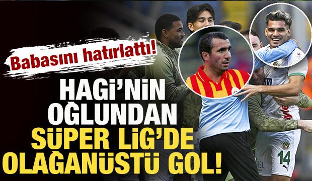 Gheorge Hagi'nin oğlu Ianis Hagi'den Süper Lig'de olağanüstü gol! Babasını hatırlattı