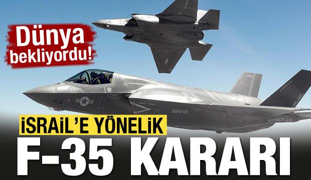 Hollanda'dan İsrail'e yönelik F-35 kararı!