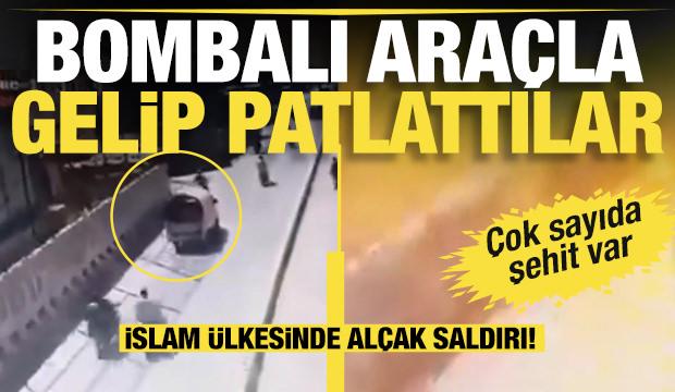 İslam ülkesinde alçak saldırı! Bombalı araçla gelip patlattılar: Çok sayıda şehit var