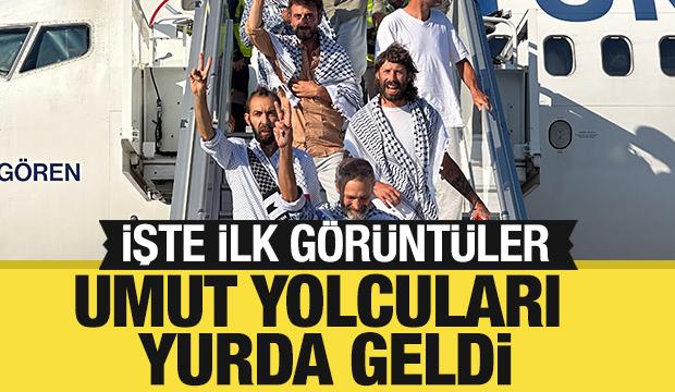 İsrail'in alıkoyduğu 36 Türk İstanbul'da! İşte ilk görüntüler